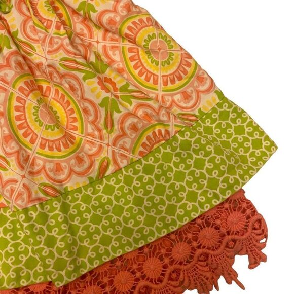 Counting Daisies Pink and Green Sleeveless Dress - Picture 8 of 11